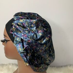 Floral Satin Bonnet